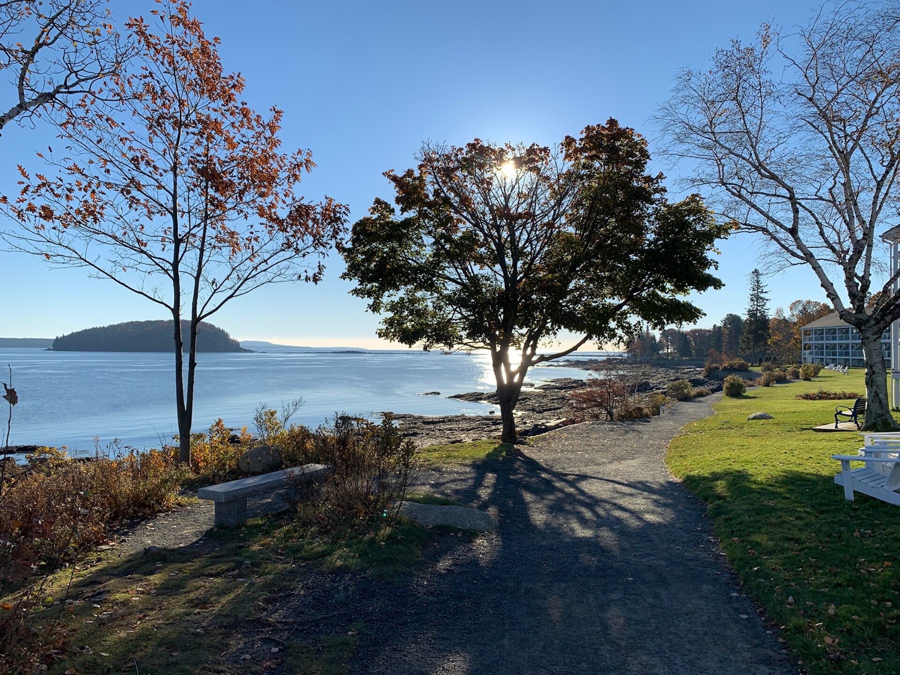 Waterfront segment of the Bar Harbor Shore Path