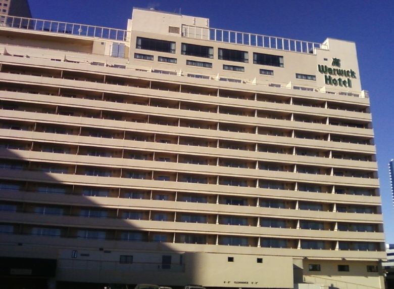 Exterior of the Warwick Denver hotel building in Denver.