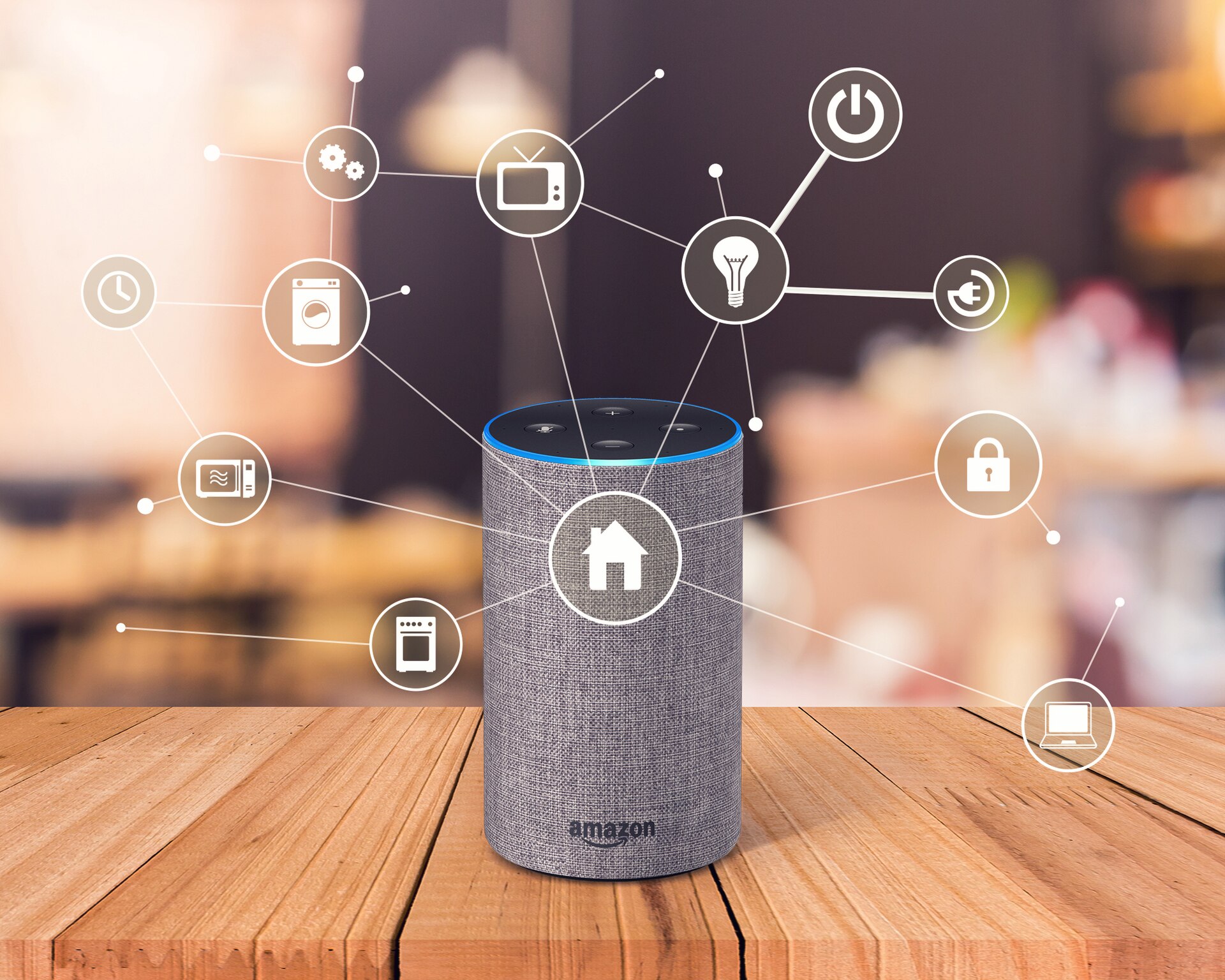 A tablet controlling smart home devices